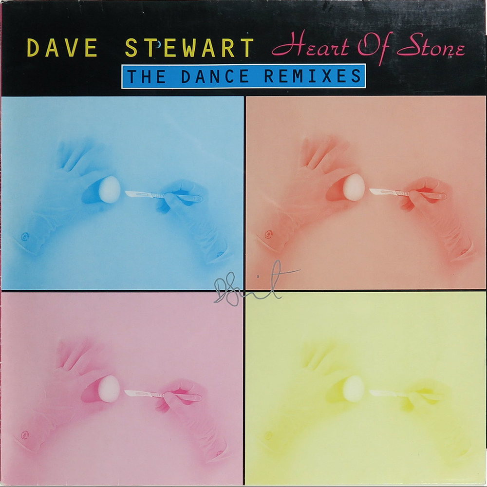 Signed Record Album Cover - Dave Stewart