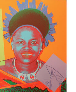 SILK SCREEN ANDY WARHOL - Queen Ntombi